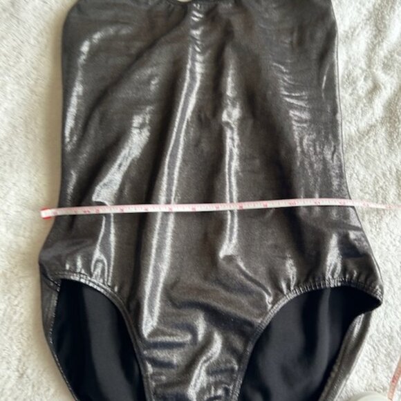 Balera Metallic Gunmetal Grey Leotard Adult Medium EPC - Picture 8 of 9